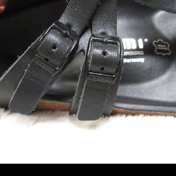 Tatami by Birkenstock Exquisite ADANA, like GIZEH. Black Leather 40 R US W 9 M 7 - Picture 5 of 8